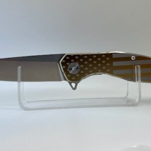 Patriot Gold Virum Titanium Folding Knife with D2 Blade